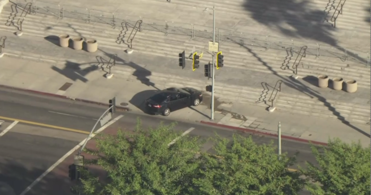 Man Arrested After Crashing Vehicle onto Los Angeles City Hall Steps
