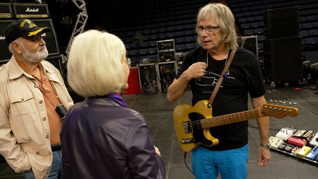 On the set of "Spinal Tap II: the End Continues" 