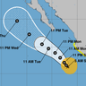 Tropical Storm Priscilla forms in the Pacific. Maps show its path. 