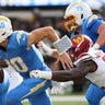 Commanders rally from 10-0 deficit with 27 straight points to beat Chargers 27-10 