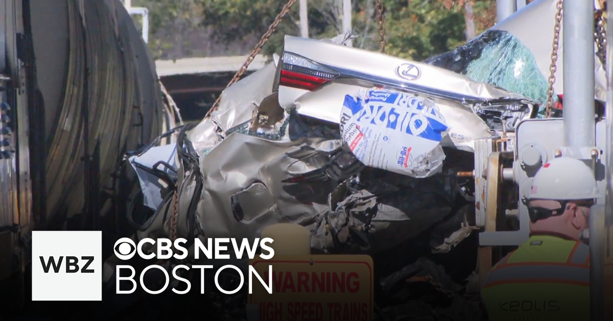 84-year-old driver survives crash with freight train in Andover - CBS ...