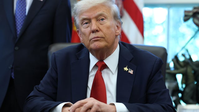 President Trump Speaks In The Oval Office 
