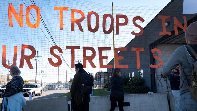 National Guard Members Guard Ice Facility Near Chicago 