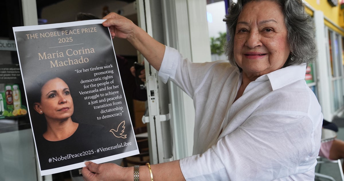 Venezuelans in Doral welcome Maria Corina Machado’s Nobel Peace Prize win with bittersweetness