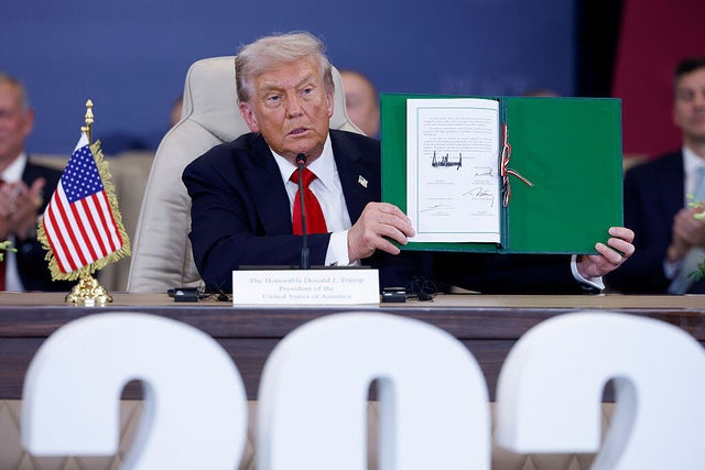 President Trump Visits Israel And Egypt After Gaza Ceasefire Takes Effect 