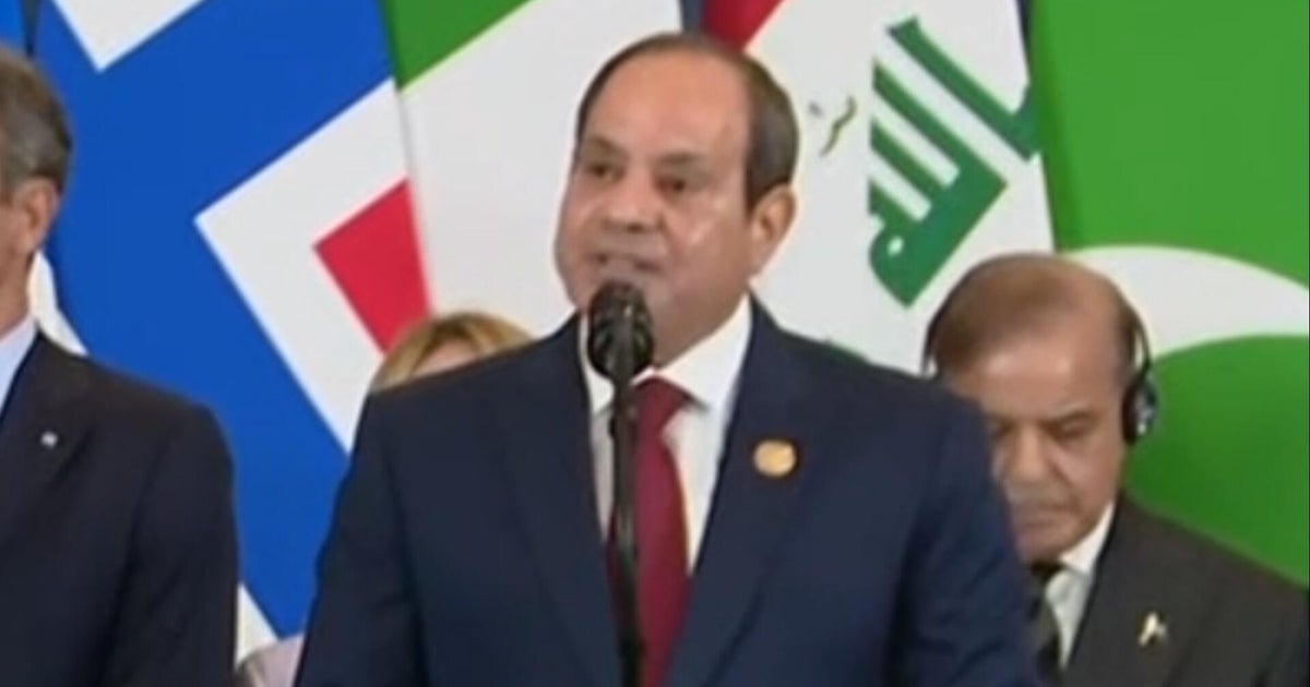Egyptian president reacts to peace deal during Trump visit