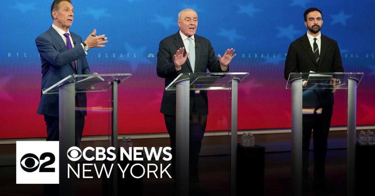 NYC mayoral candidates trade sharp jabs in debate - CBS New York