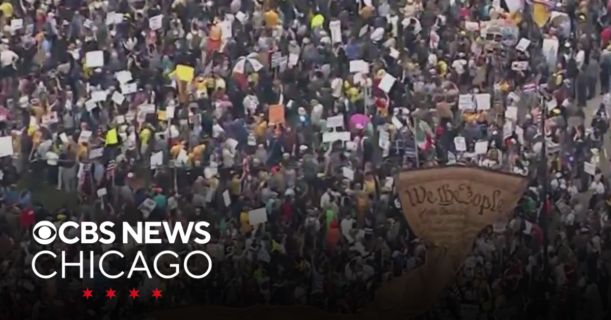 "No Kings" protest ends with march downtown