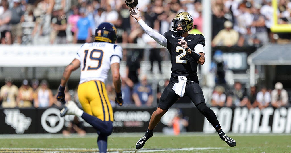 Tayven Jackson returns from injury to power UCF past West Virginia 45-13
