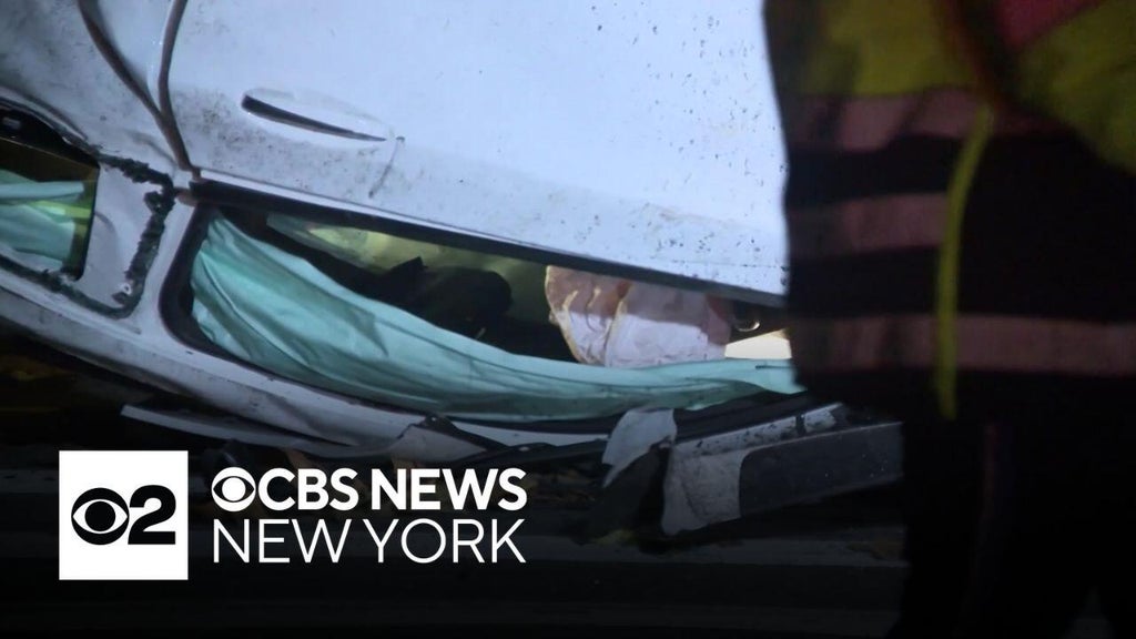 NYC driver crashes into motorcycle, flips onto parked cars in hit