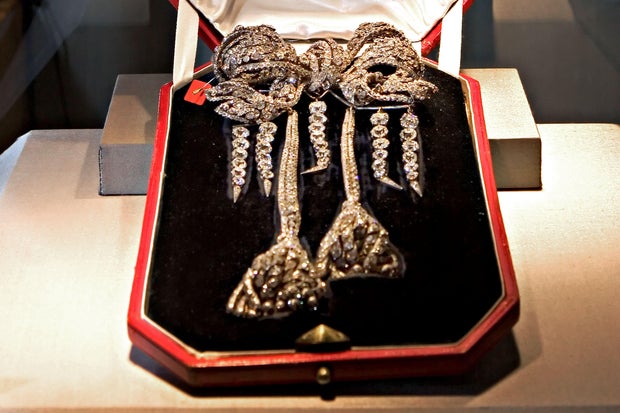 The Empress Eugenie Brooch, an antique diamond bow brooch, s 