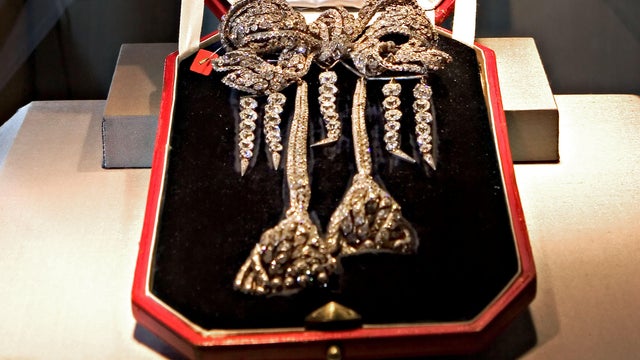 The Empress Eugenie Brooch, an antique diamond bow brooch, s 