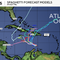 Tropical Storm Melissa forms in the Atlantic. Maps show forecast path.