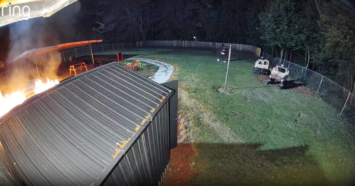 Ring camera video shows arsonist setting Georgia day care on fire - CBS ...