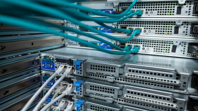 Organized network rack cabling 