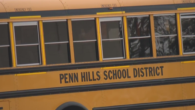 Front part of yellow school bus children educational transport 