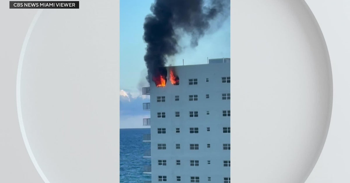 Woman dies after high-rise fire in Hollywood, authorities say