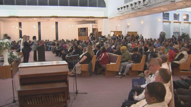 A church is packed for a town hall about public safety in Philadelphia 