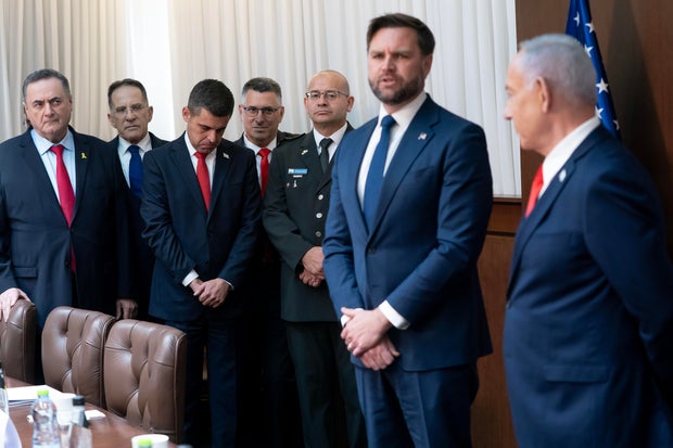 Vice President Vance Visits Israel To Maintain Ceasefire With Hamas 