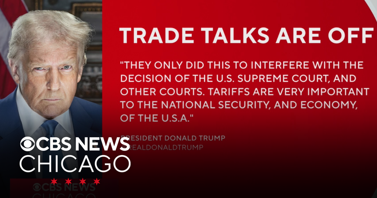Trump ending trade talks with Canada - CBS Chicago