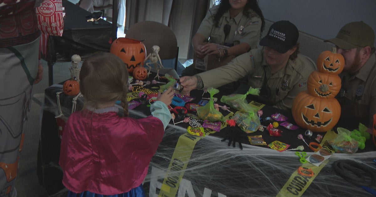 Denver Police Department welcomes trick-or-treaters at community Halloween parties