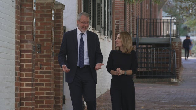 Ambassador James Story and Sharyn Alfonsi 