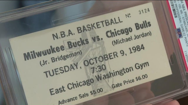 Jordan rookie game ticket 