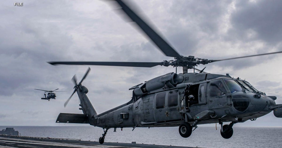 Navy fighter jet and helicopter crash in separate South China Sea incidents