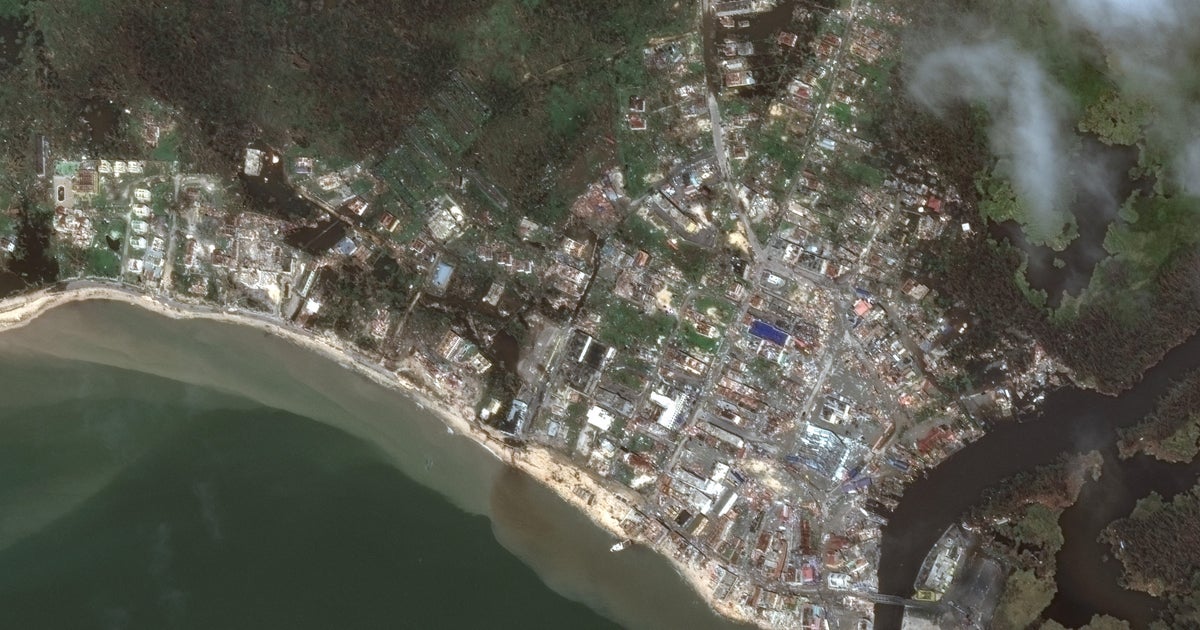 Satellite images show Jamaica before and after Hurricane Melissa