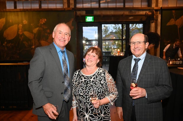 People pose for photos at the 2026 gala for the National Liberty Museum