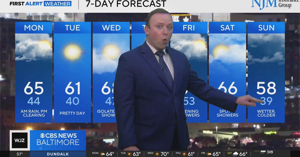 Several rain chances this week in Maryland