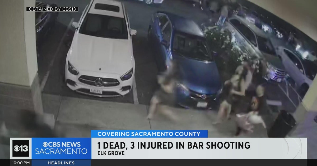 Surveillance video shows chaos following Elk Grove bar shooting - CBS ...