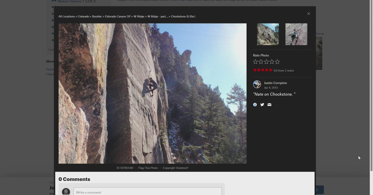 69-Year-Old Climber Resuscitated After 70-Foot Fall in Colorado State Park