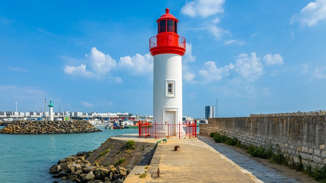 Lighthouse of the port of La Cotiniere in Saint-Pierre-d'Oléron 