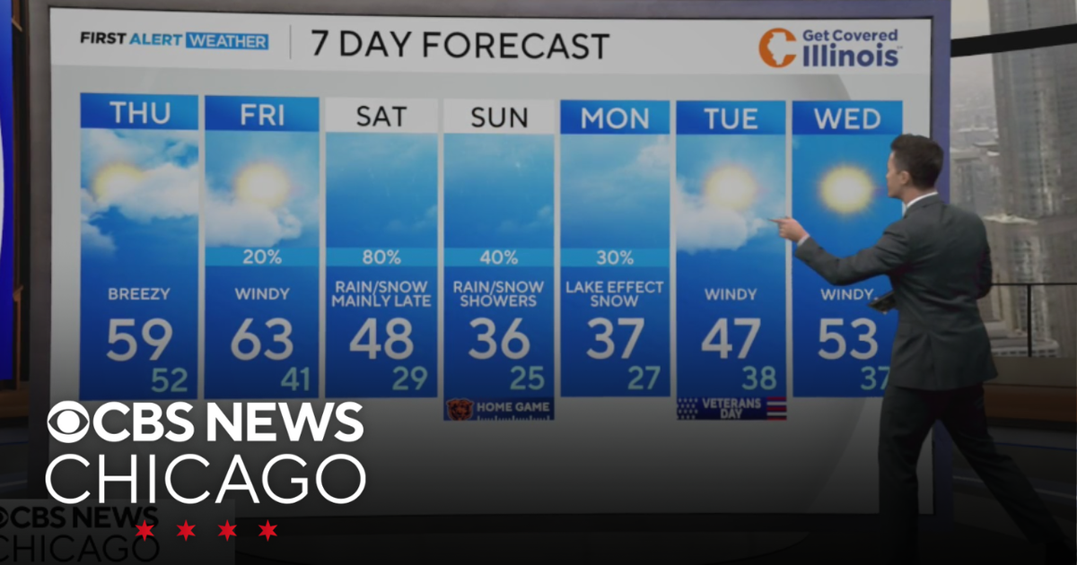 Mild fall weather on Thursday in Chicago before cooldown - CBS Chicago