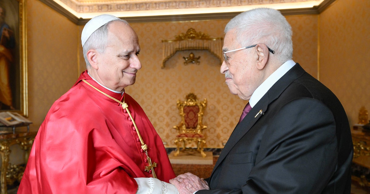 Pope Leo meets Palestinian president, calls for two-state solution