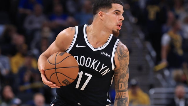 Michael Porter Jr. #17 of the Brooklyn Nets brings the ball up the court against the Indiana Pacers during the second quarter at Gainbridge Fieldhouse on November 05, 2025 in Indianapolis, Indiana. 