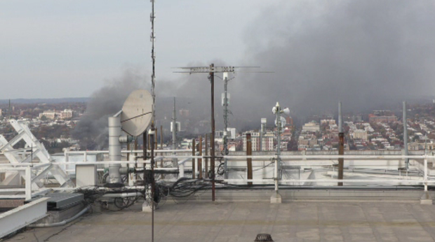 Smoke from Baltimore Fire 