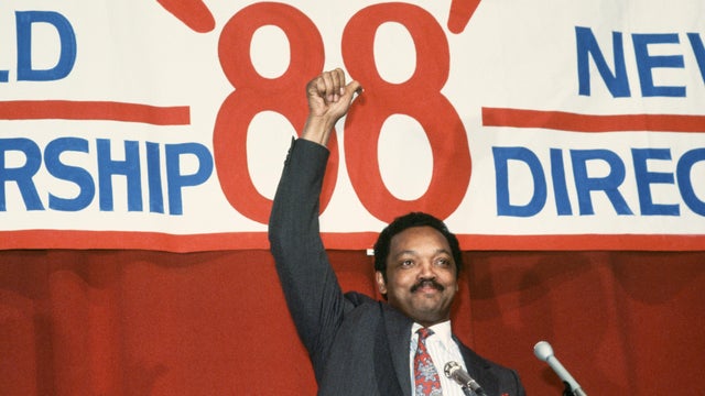 Jesse Jackson Giving Thumbs Up 