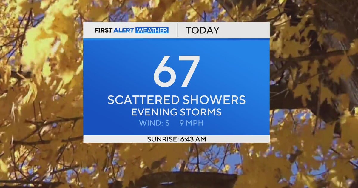 Scattered showers and storms this evening - CBS Baltimore