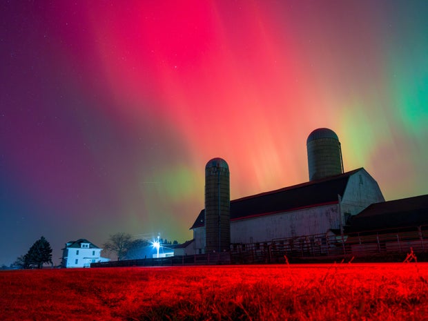 Solar Storm Lights Up Wisconsin Farmland In Rare Aurora Spectacle
