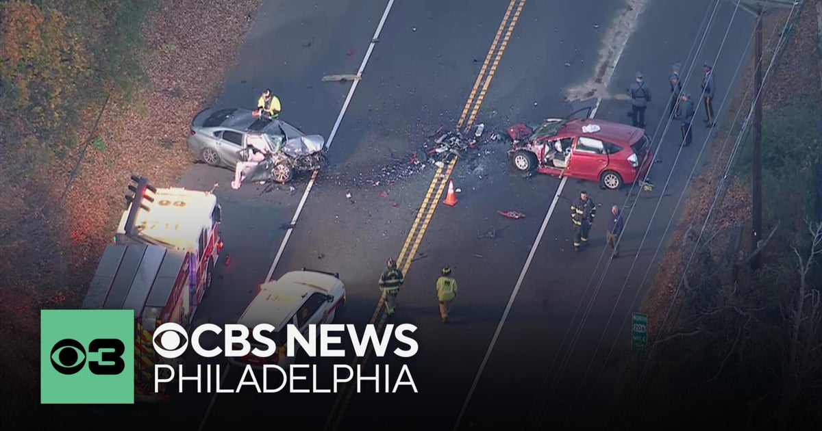 1 dead, 2 injured in crash on Route 206 in New Jersey - CBS Philadelphia