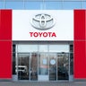 Toyota motor, dealership facade 