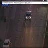 Los Angeles police pursue a stolen car in the San Fernando Valley 