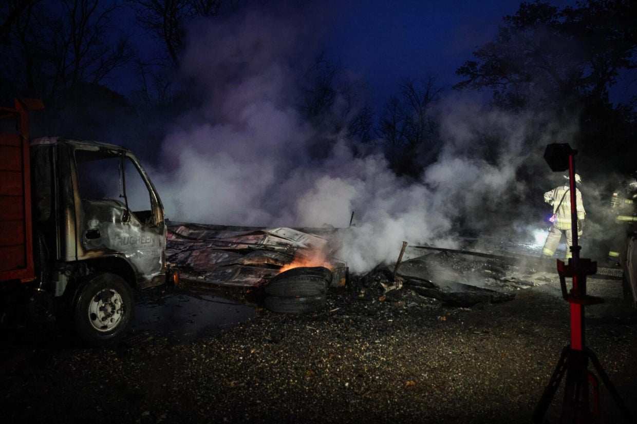 Fire crews battled blaze at barn in Harvard Illinois CBS Chicago