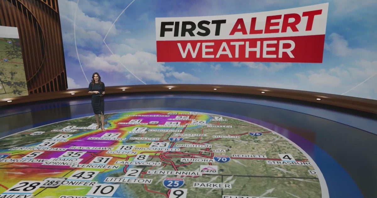 Mountain snow, strong winds move into Colorado to start the week - CBS ...
