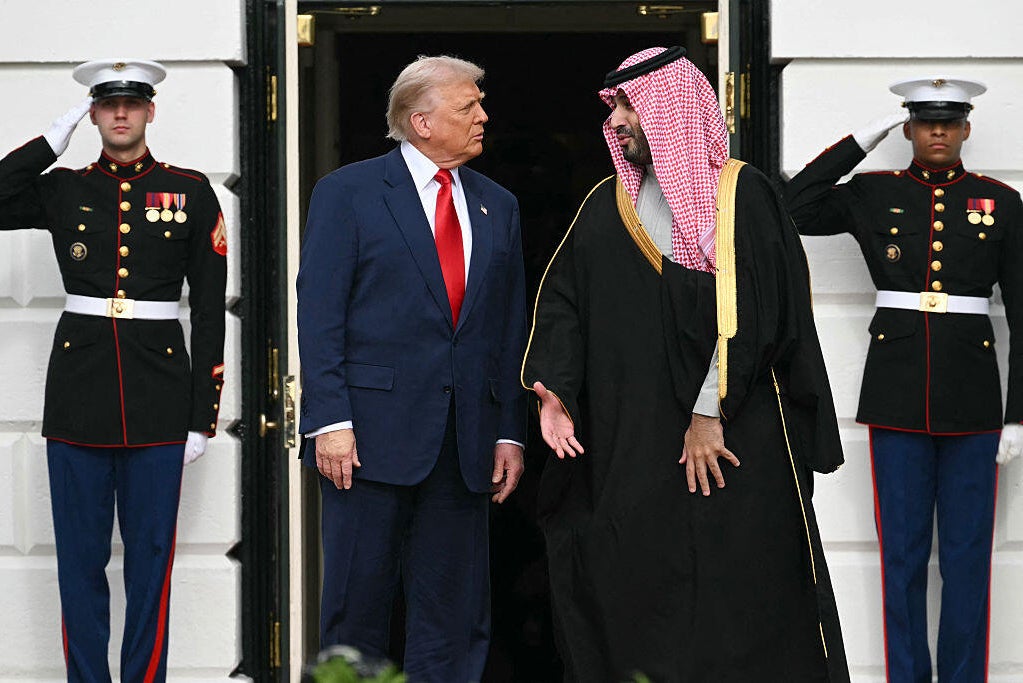 Trump welcomes MBS for White House visit with fanfare for Saudi crown ...