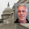 Photo of Jeffrey Epstein with Capitol Hill in the background 