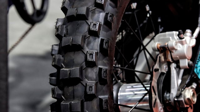 Part of a motocross wheel 