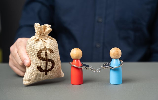 Owes money Lender and borrower Buy freedom,Pay a fine and remove obligations 